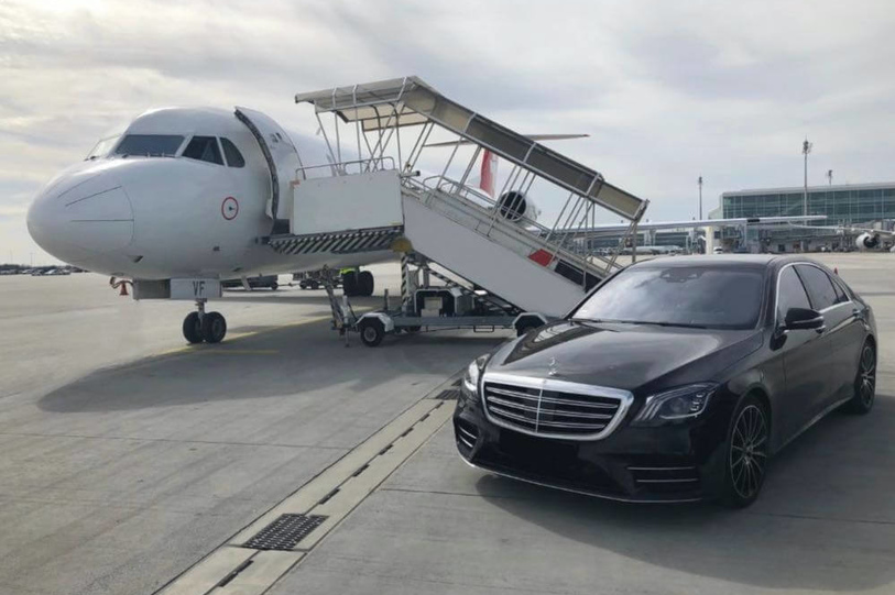 At the airport