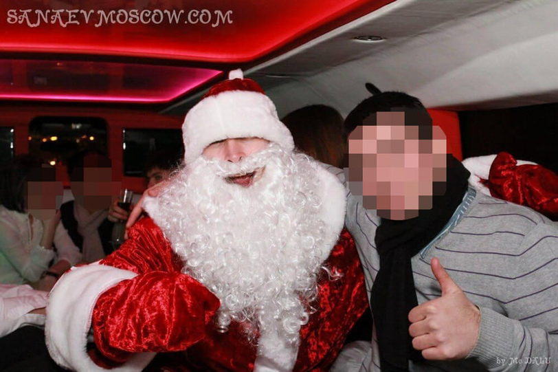 New Year in limousine in Moscow