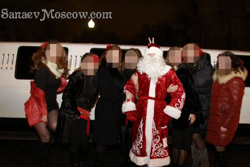 New Year in limousine in Moscow