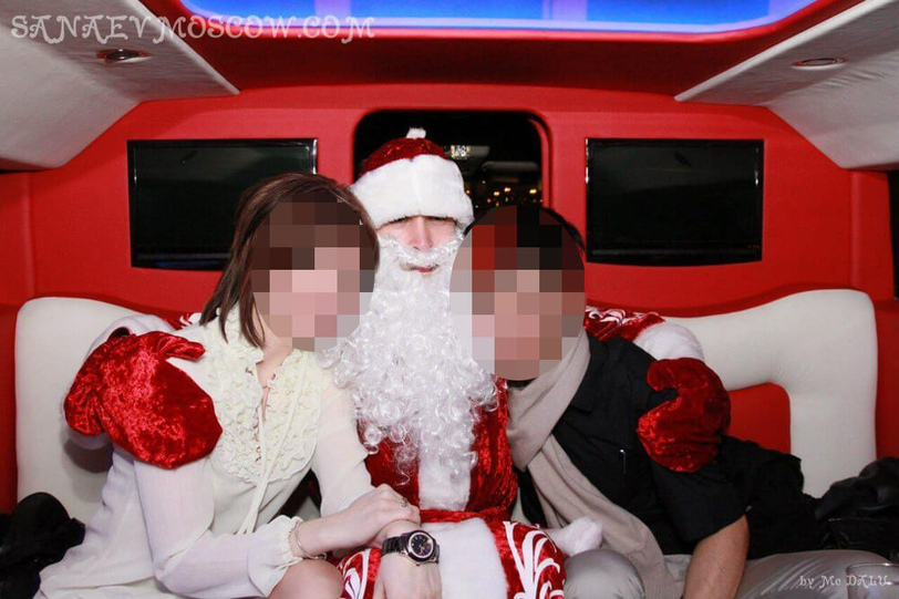 New Year in limousine in Moscow