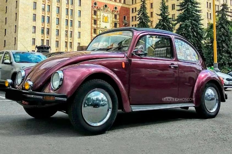 Volkswagen Beetle (burgundy)