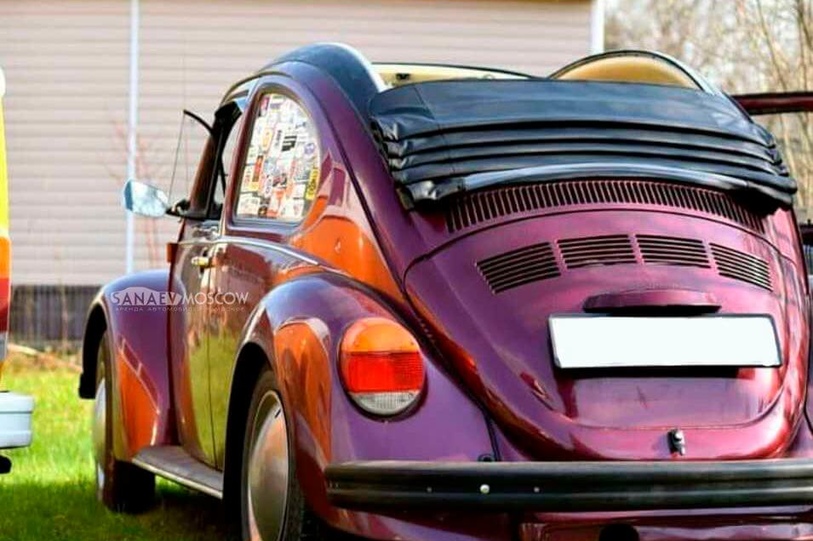 Volkswagen Beetle (burgundy)